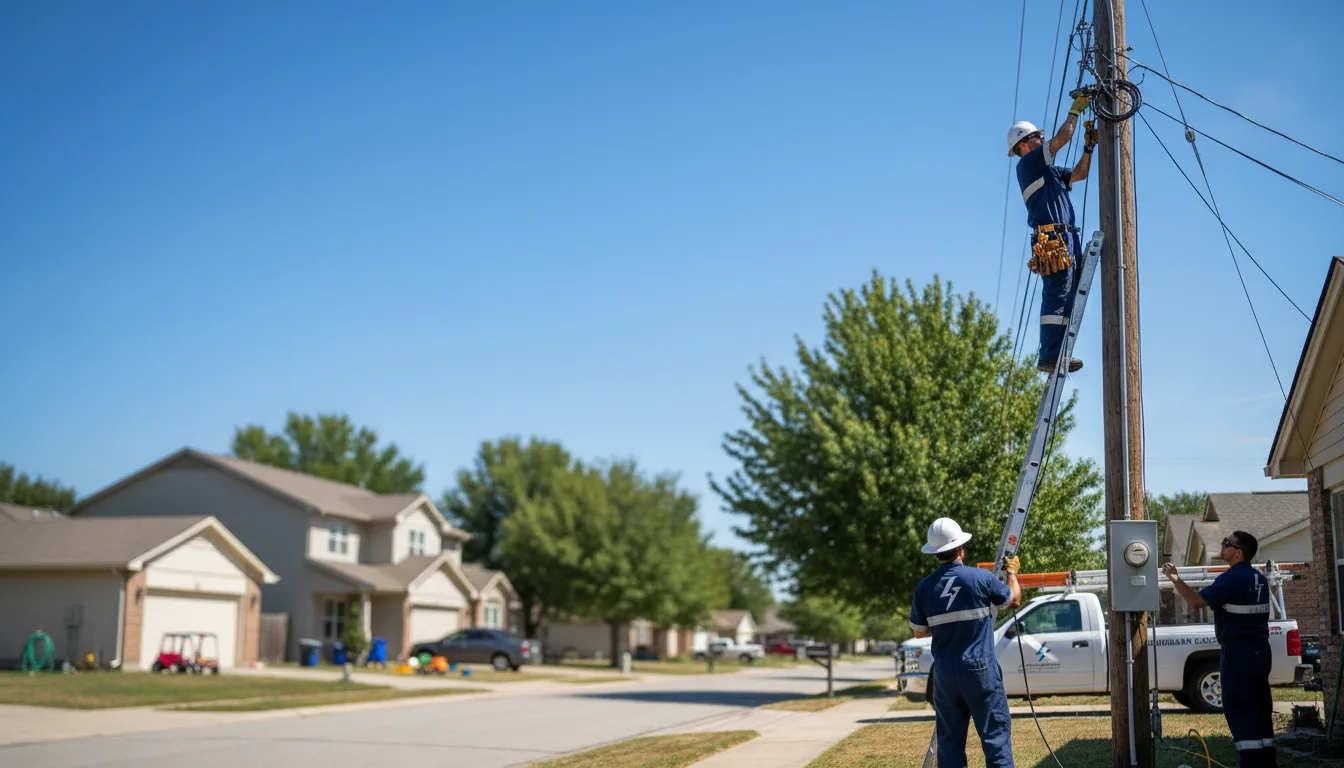 Residential electrician providing installation services in Meadow, SD